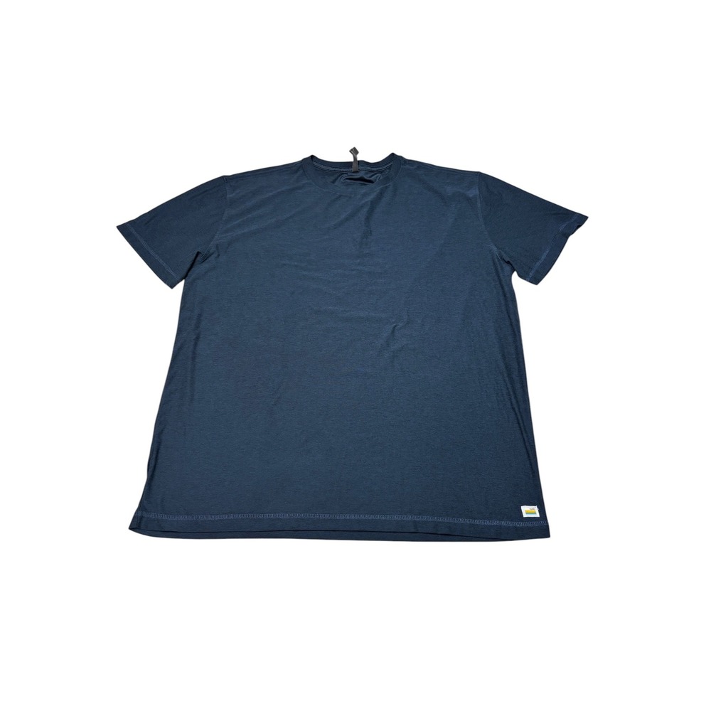 Vuori Strato Tech Tee Mens XX-Large Navy Heather Short Sleeve Performance Shirt